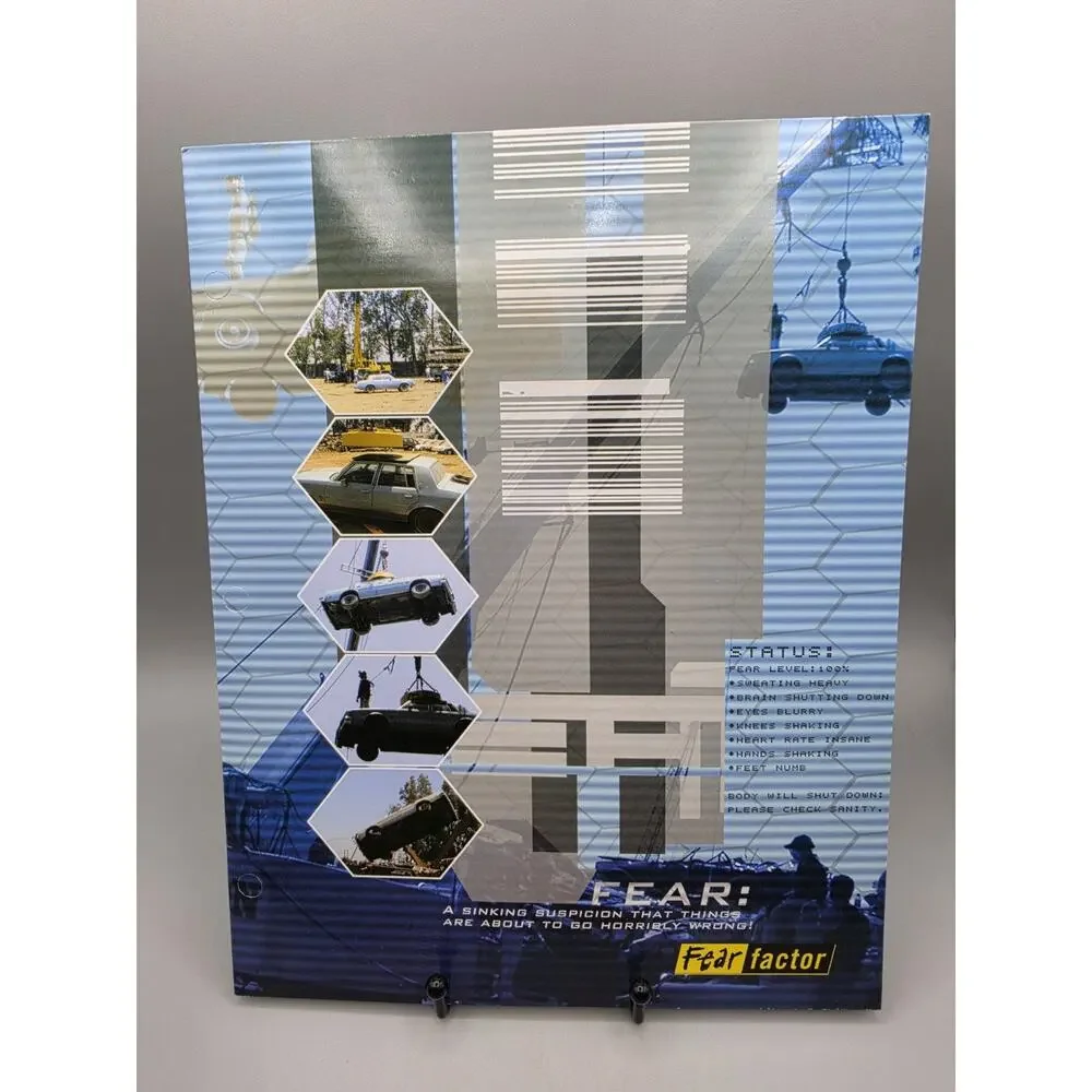 Mead Portfolio Folders Fear Factor TV Show Y2K Folders What Do You Fear Lot of 3